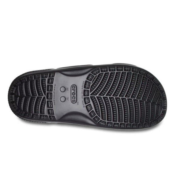 Crocs Classic Slip‎ On Glitter Black Comfy Pool Sandals Slides Mens Size 11 NWT - Picture 5 of 9